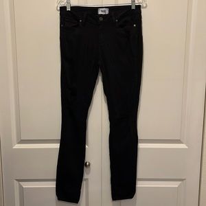 Paige Distressed Jeans in Black